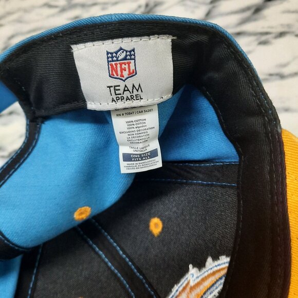 Chargers NFL Team Headwear Hat - One Size Fits All Blue & Yellow 100% Cotton - Picture 2 of 5